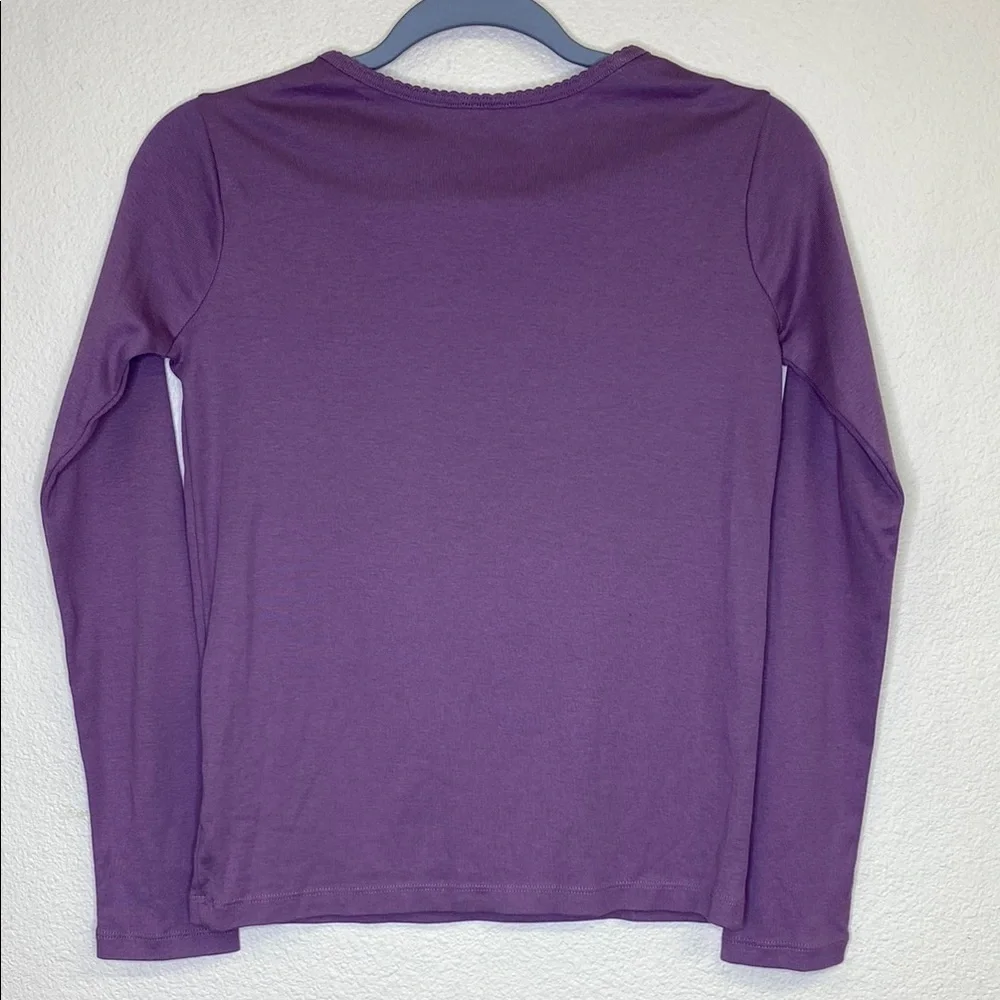 Hannah Andersson Purple Long Sleeve Pajama Top Size 150